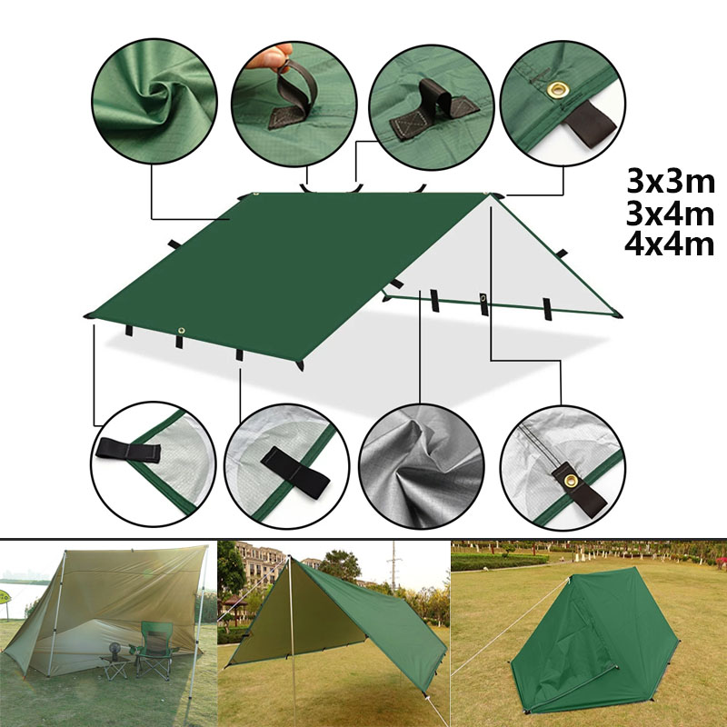 Waterproof Tarp Shelter - 야외 배낭 여행 방수 캠핑 차양
