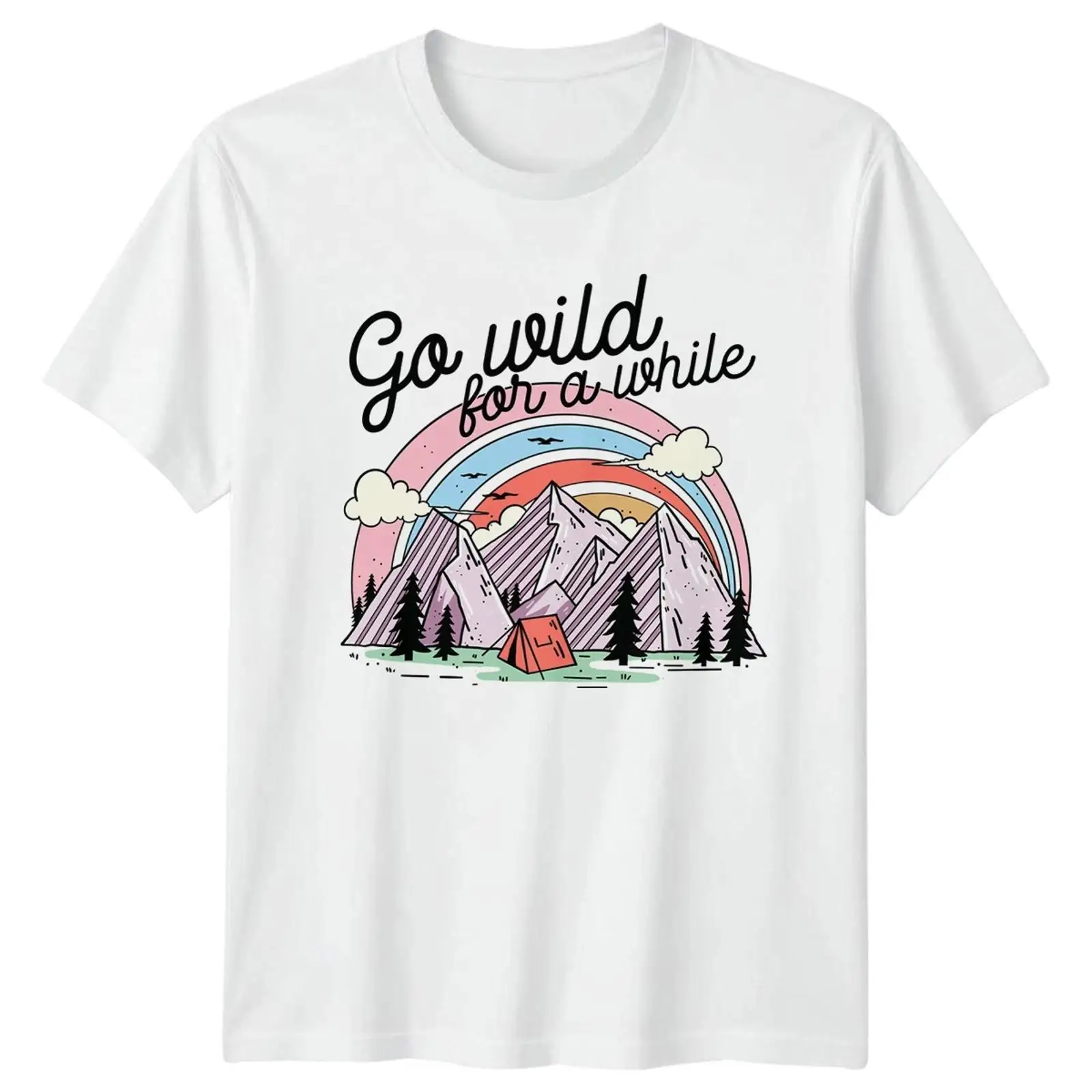 Outdoor Und Camping - Go Wild For A While 티셔츠