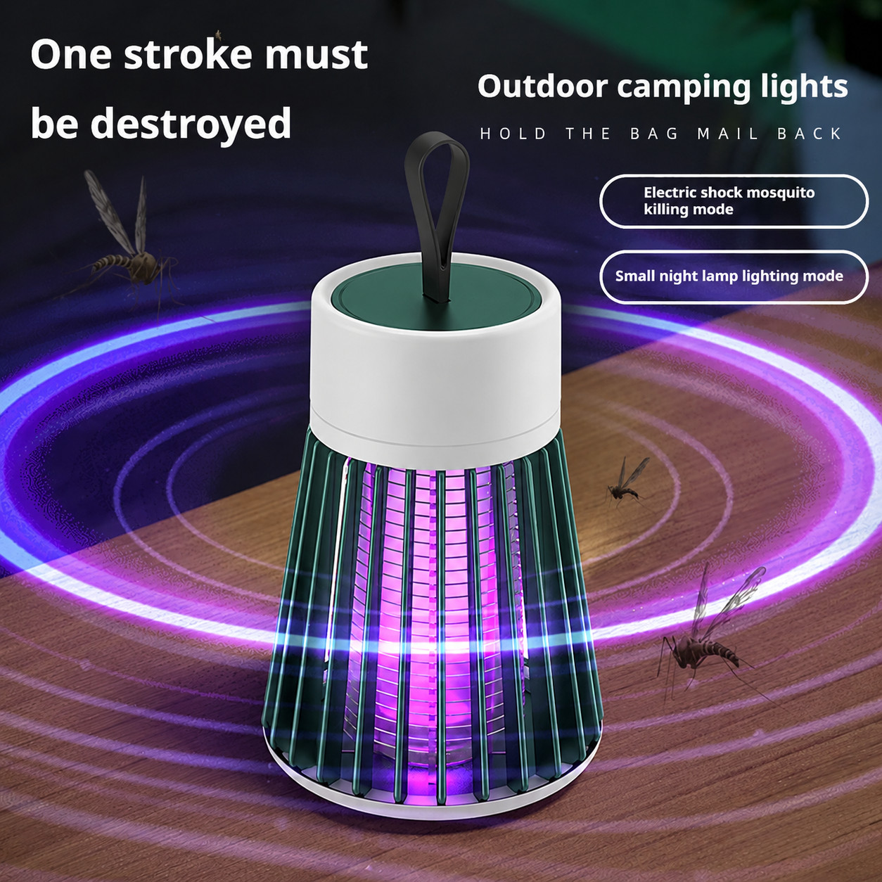 Outdoor Camping Bug Zapper - 전기 모기 살충 램프 USB 벌레