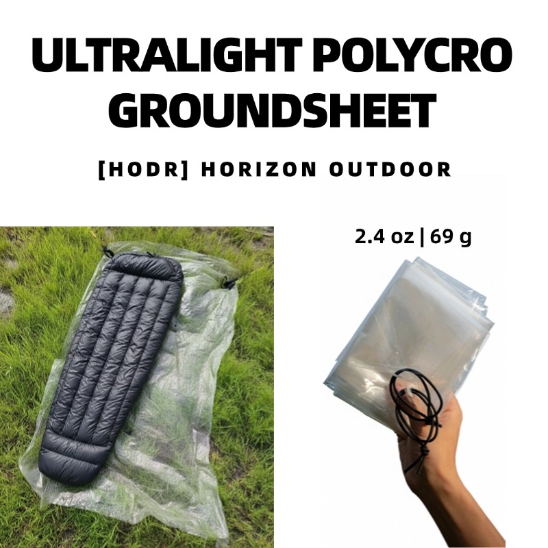 Waterproof Tarp Shelter - [HODR GEAR]초경량 폴리크로 그라운드시트 69g —