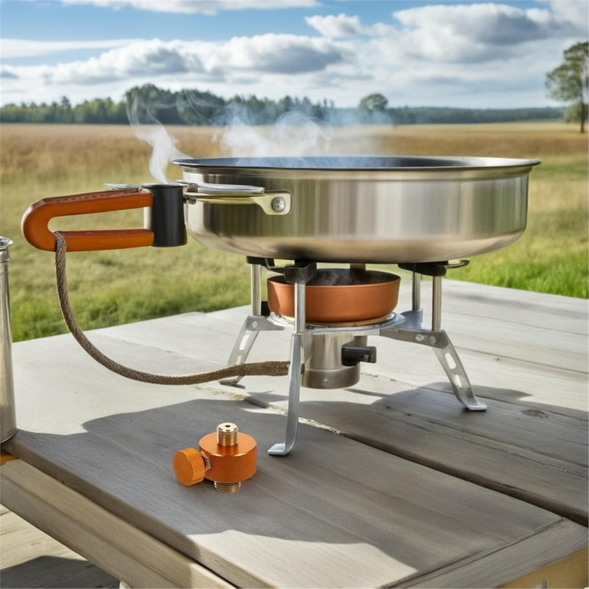 Outdoor Und Camping - 캠핑 가스레인지 어댑터, 금속 황동 소재의