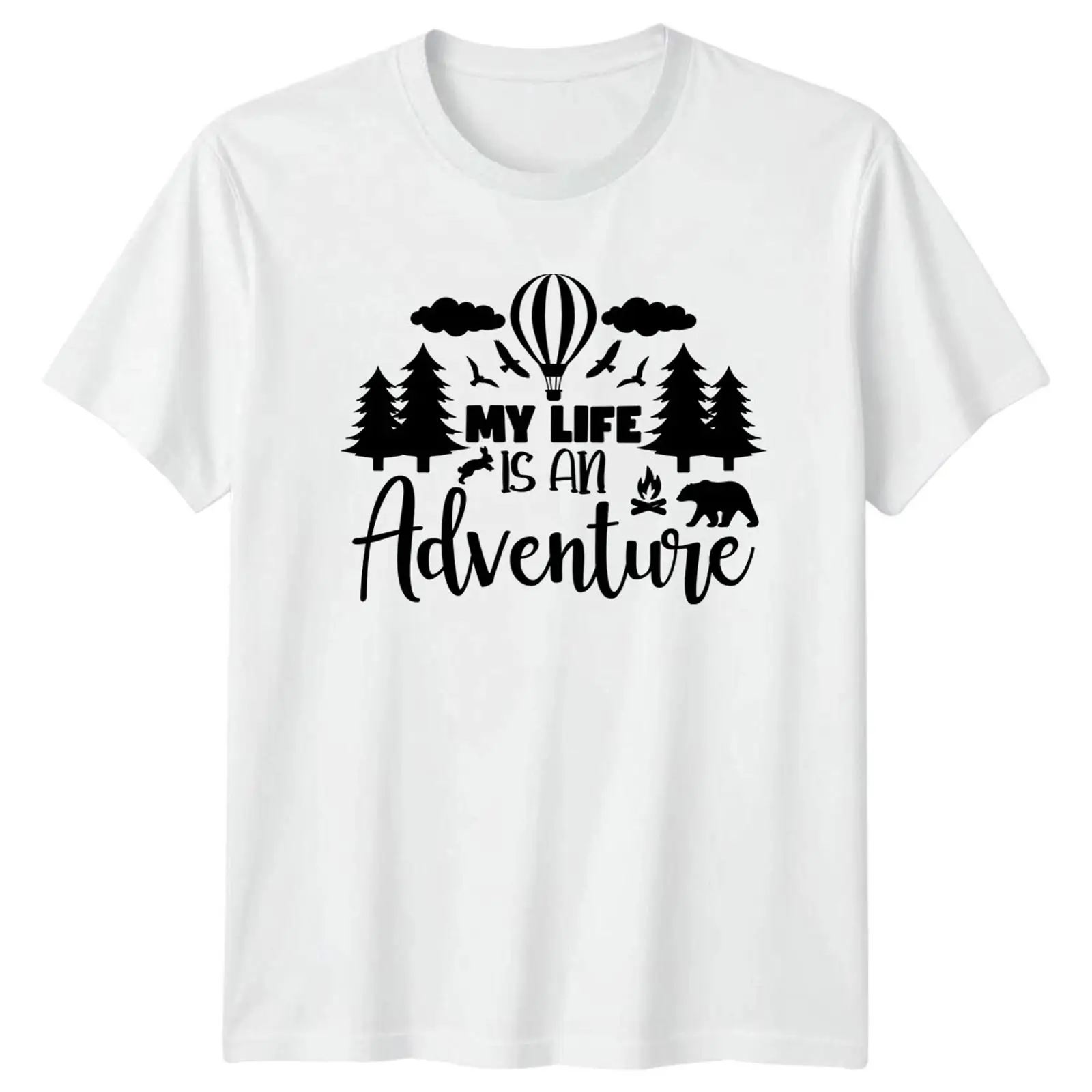 Outdoor Und Camping - Mein Leben ist ein Abenteuer 티셔츠