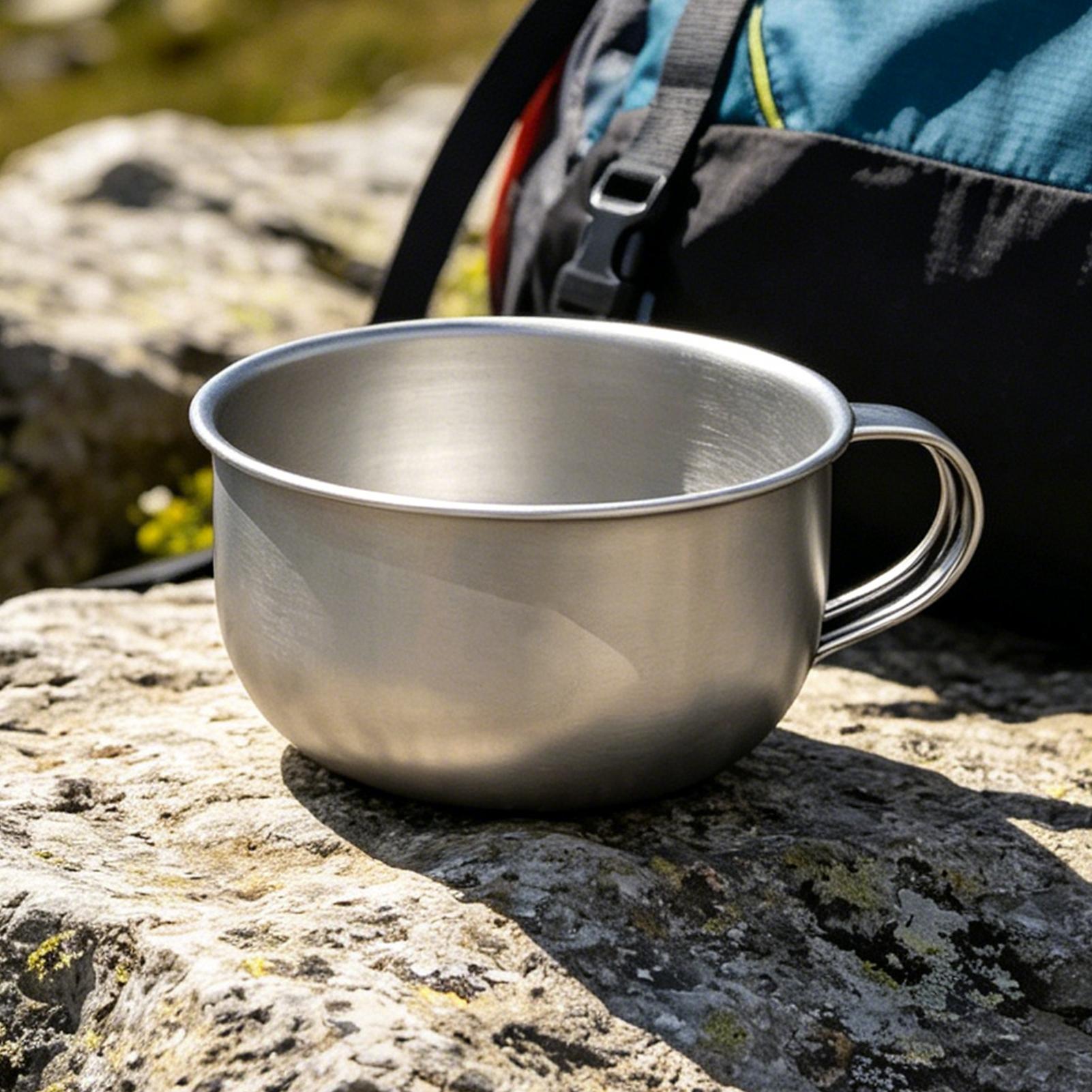 Outdoor Camping Kitchen Set - 손잡이가 있는 220ml 캠핑 머그컵 관광객