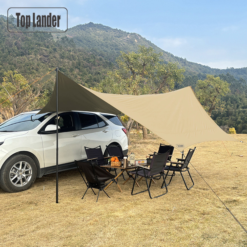 Waterproof Tarp Shelter - 4.5x4.5m 차량용 어닝 햇빛 가리개 방수