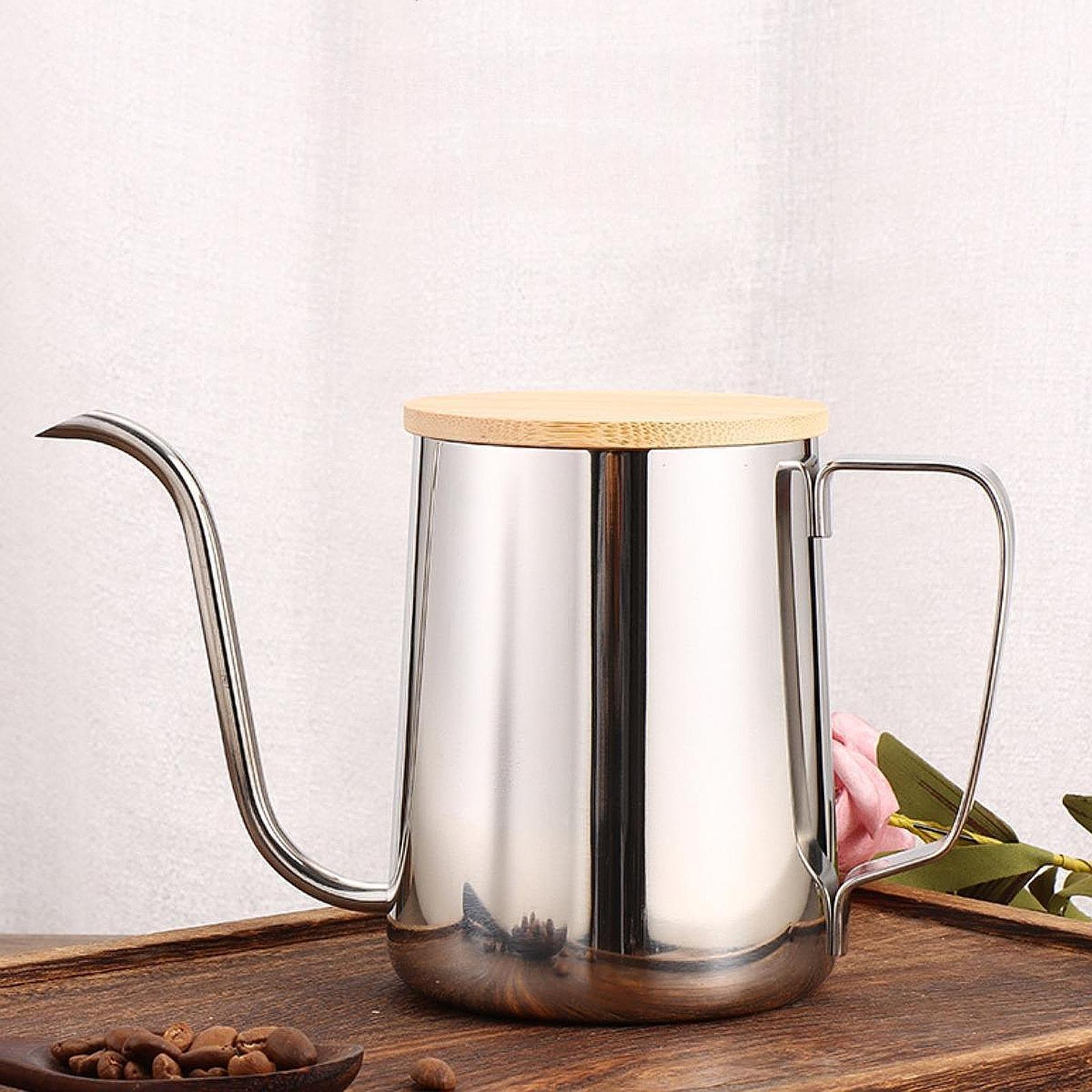 Outdoor Indoor Camping - 주전자 캠핑 커피 포트 600ml 긴