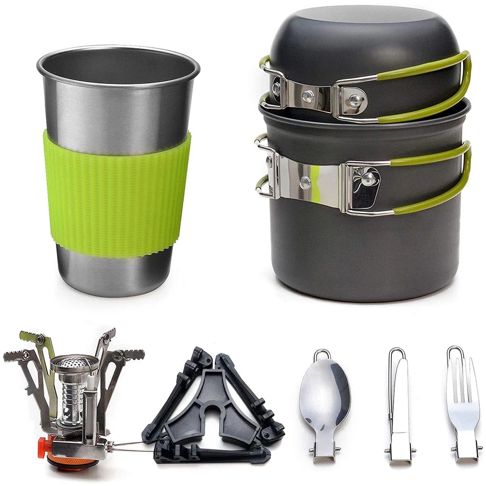 Outdoor Camping Kitchen Set - 스토브가있는 캠핑 조리기구 키트 야외 요리