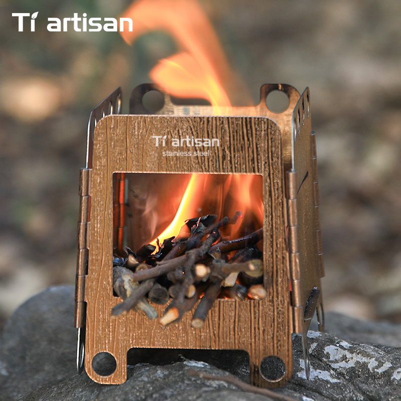 티아티산 스테인리스 스틸 캠핑 스토브 미니 휴대용 다연 - Outdoor Camping Wood Stove 리뷰 및 가격