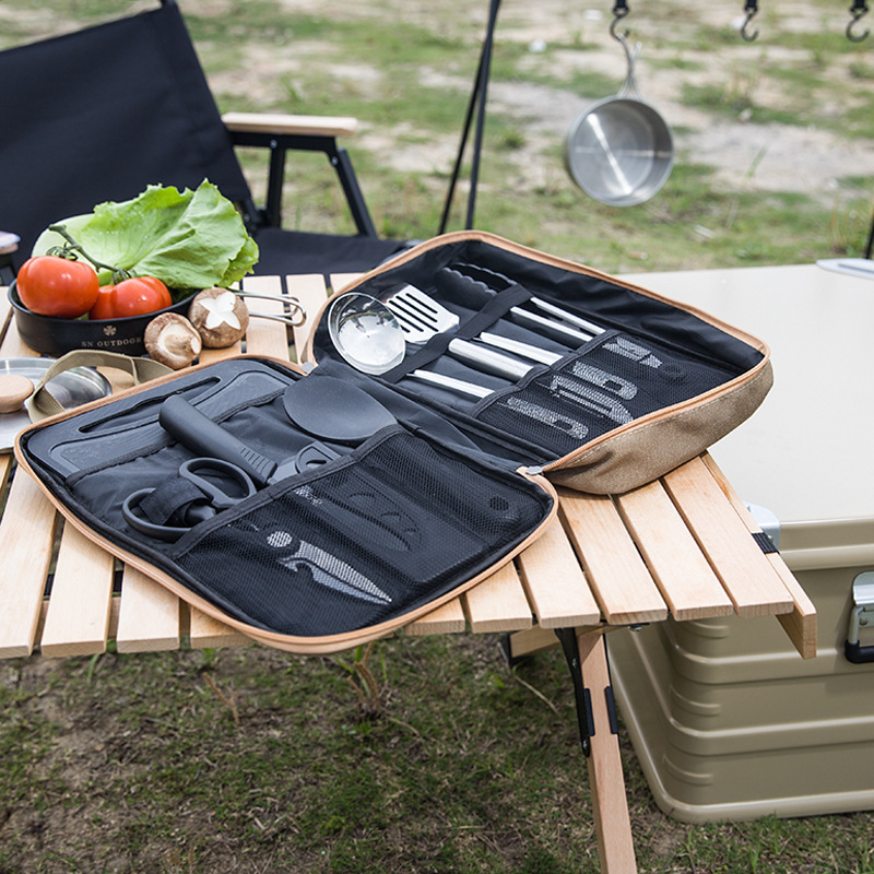8pcs 캠핑 주방 조리기구 세트 휴대용 가방 야외 여 - Outdoor Camping Kitchen Set 리뷰 및 가격