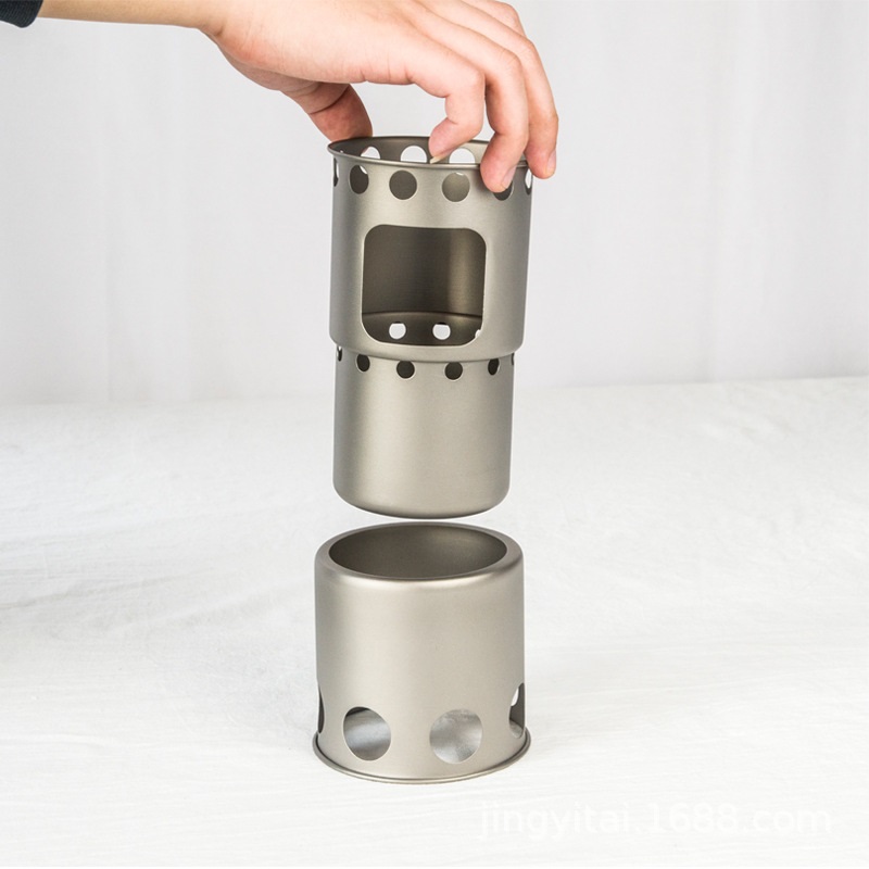휴대용 DIY 조립식 소형 티타늄 나무 난로/장작 난로 - Outdoor Camping Wood Stove 리뷰 및 가격
