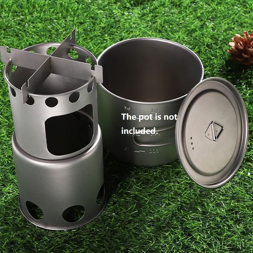 휴대용 DIY 조립식 소형 티타늄 나무 난로/장작 난로 - Outdoor Camping Wood Stove 리뷰 및 가격