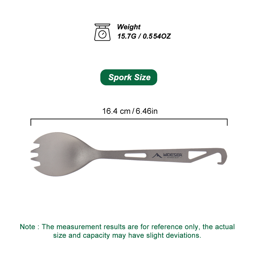 Widesea 캠핑 요리 세트 스포크 티타늄 스푼 여행 - Outdoor Camping Kitchen Set 리뷰 및 가격