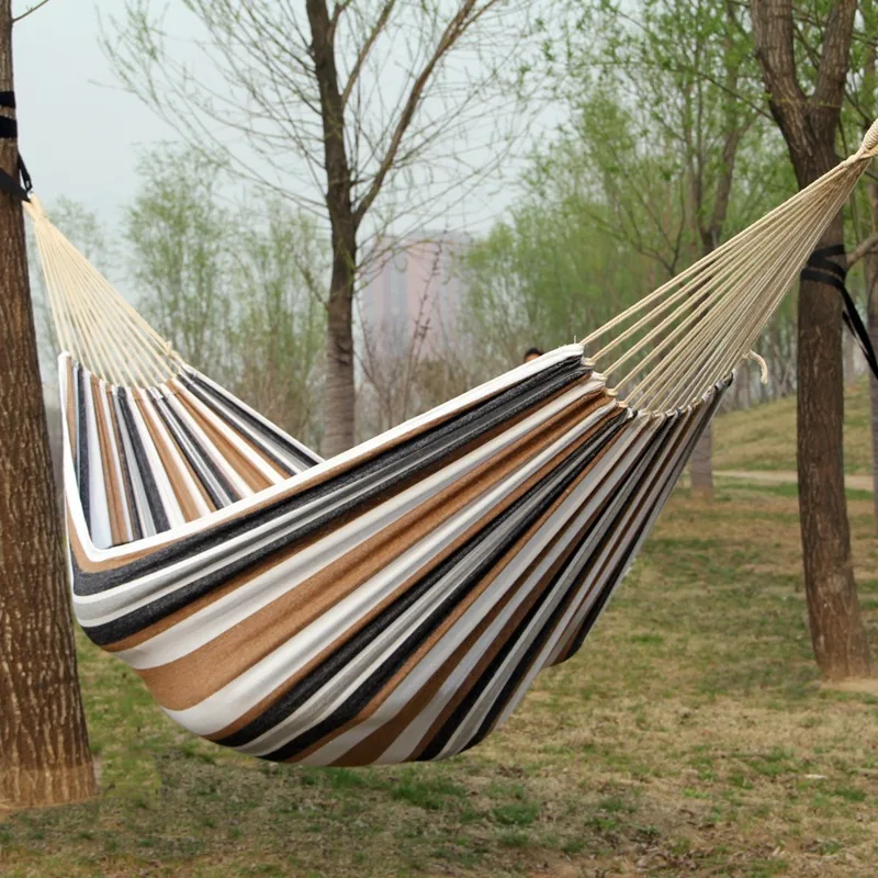 캔버스 나무 막대 없는 해먹 야외 캠핑용 매달린 침대  - Outdoor Indoor Camping 리뷰 및 가격