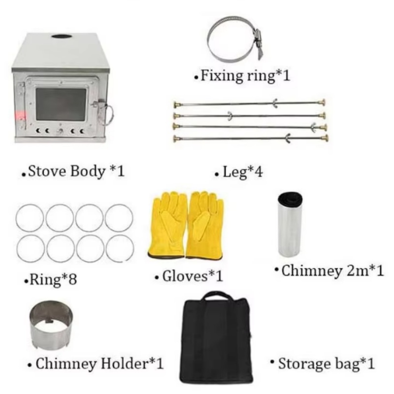 휴대용 접이식 텐트 스토브, 경량 티타늄 합금 연소 내 - Outdoor Camping Wood Stove 리뷰 및 가격
