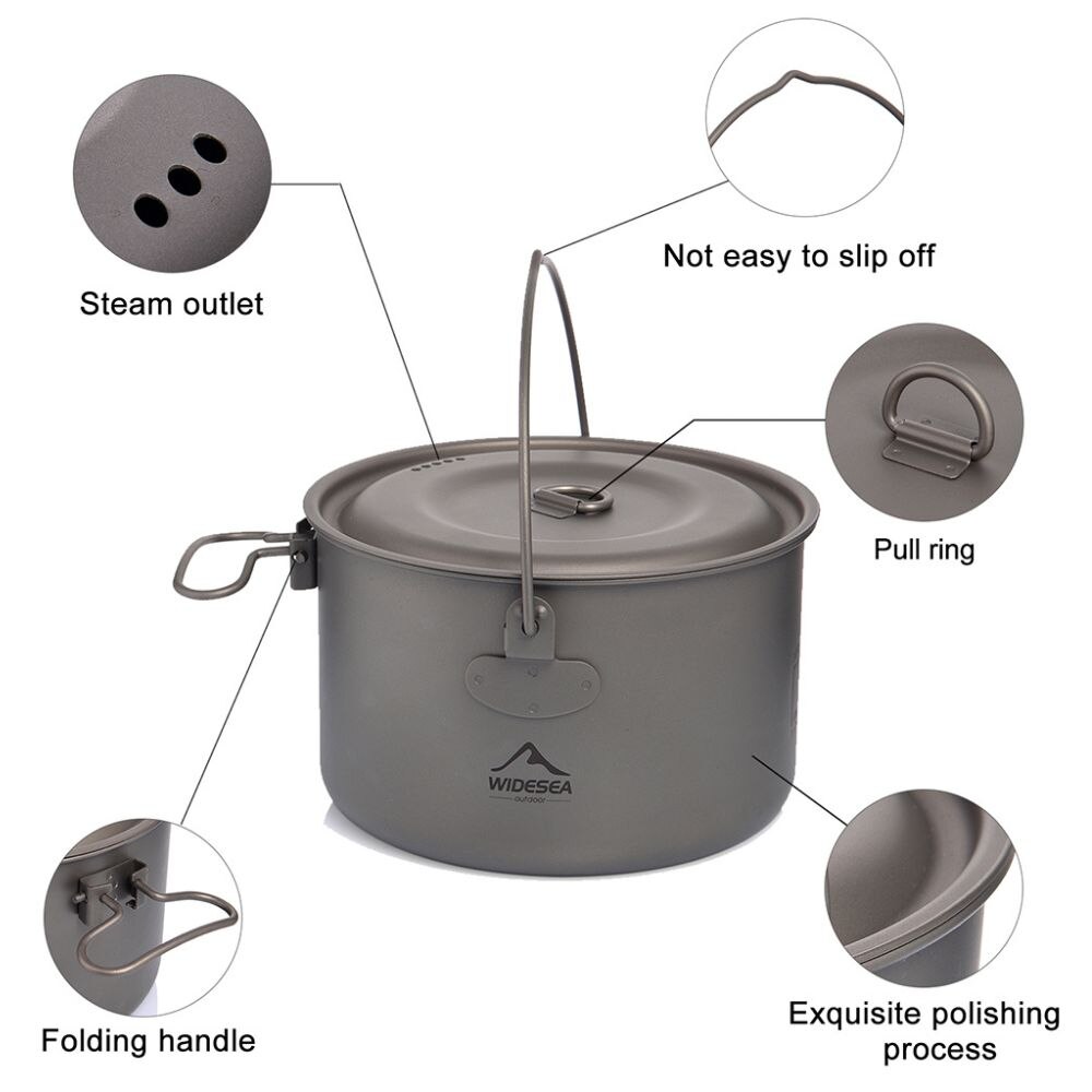 Widesea 캠핑 식기 티타늄 조리기구 세트, 관광  - Outdoor Camping Kitchen Set 리뷰 및 가격
