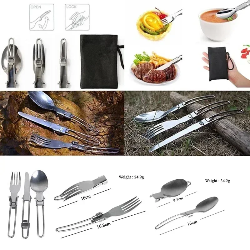 새로운 캠핑 냄비 휴대용 야외 세트 하이킹 피크닉 바베 - Outdoor Camping Kitchen Set 리뷰 및 가격