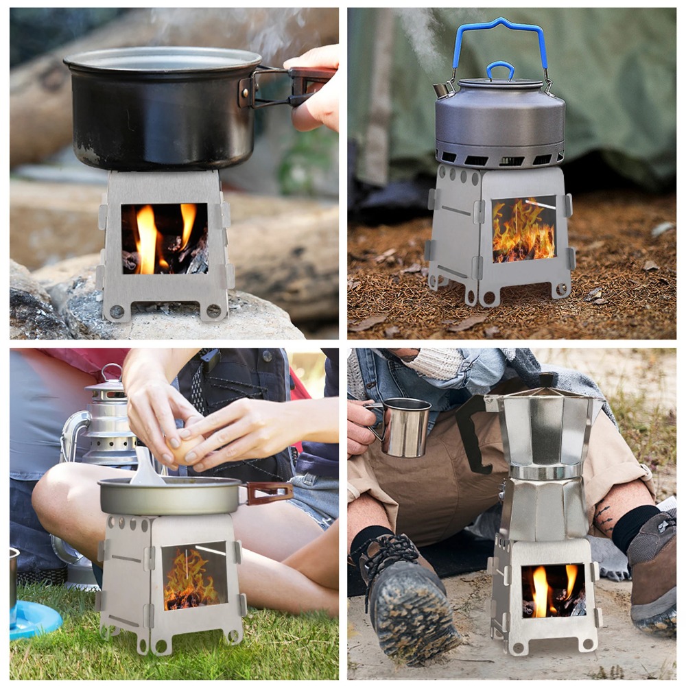 캠핑 난로 나무 난로 알코올 난로 스테인레스 스틸 휴대 - Outdoor Camping Wood Stove 리뷰 및 가격