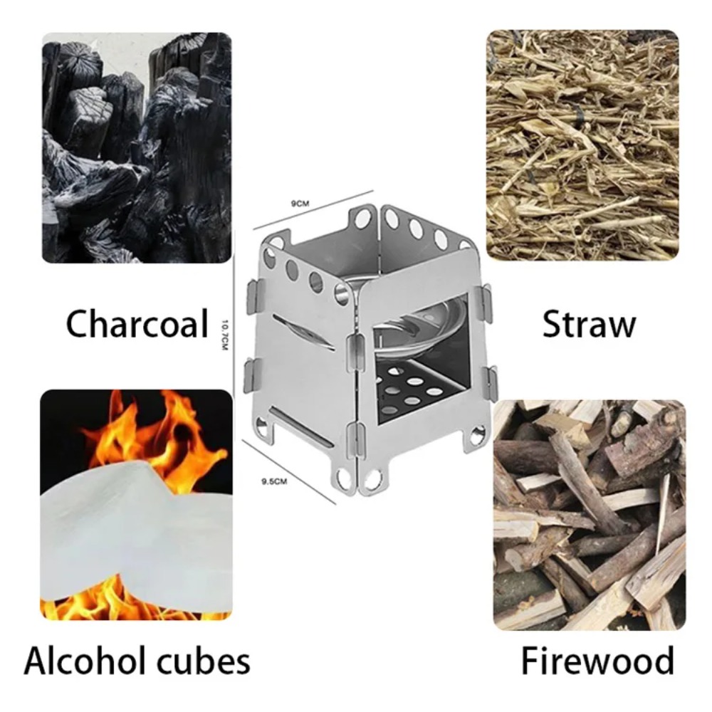 캠핑 난로 나무 난로 알코올 난로 스테인레스 스틸 휴대 - Outdoor Camping Wood Stove 리뷰 및 가격