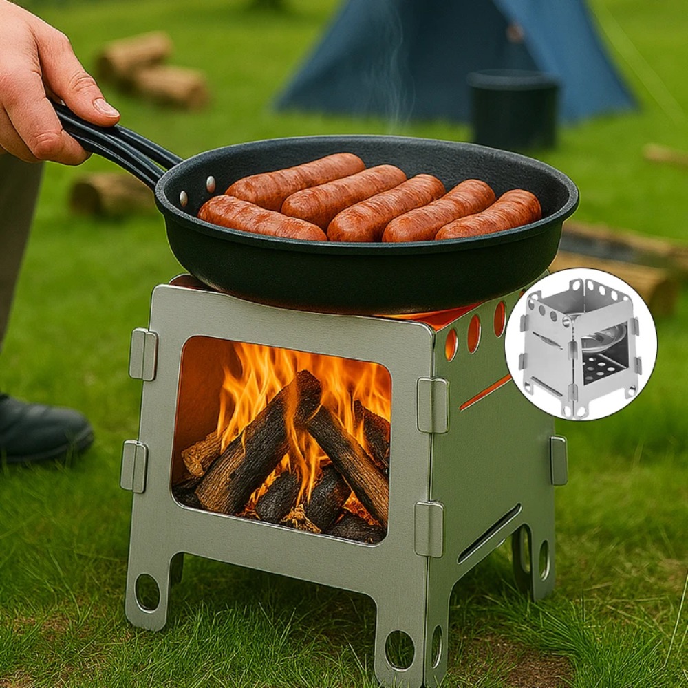 캠핑 난로 나무 난로 알코올 난로 스테인레스 스틸 휴대 - Outdoor Camping Wood Stove 리뷰 및 가격