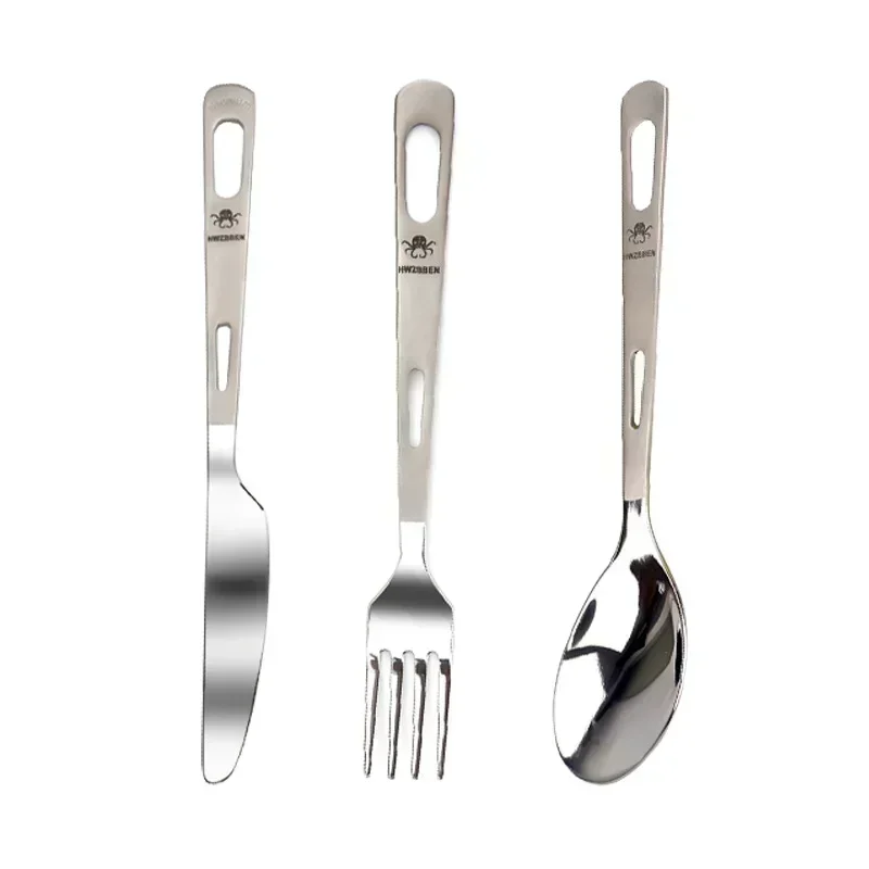 HWZBBEN 티타늄 포크 스푼 나이프 세트, 야외 피 - Outdoor Camping Kitchen Set 리뷰 및 가격