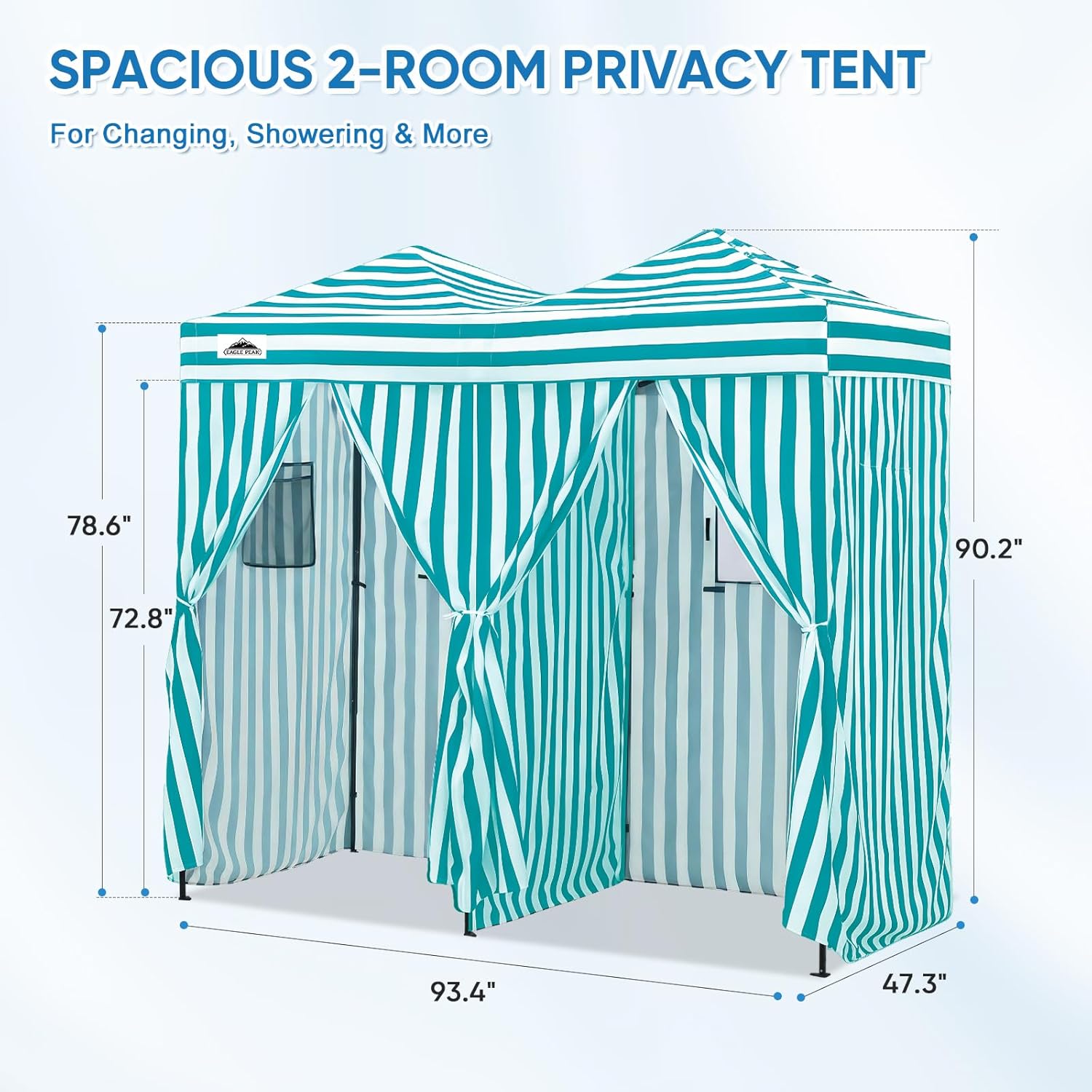 야외용 휴대용 2룸 팝업 탈의실/차양 텐트, 해변 캠핑 - Camping Tent 리뷰 및 가격