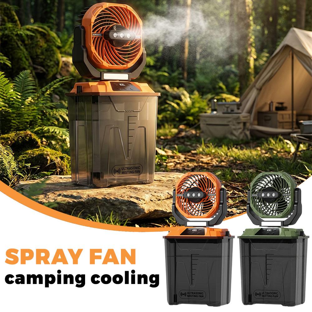새로운 야외 미스트 팬 캠핑용 냉각 휴대용 팬 텐트 조 - Outdoor Camping Fan 리뷰 및 가격