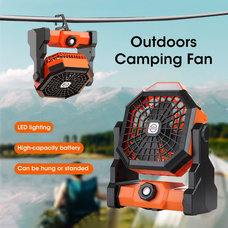 LED 랜턴과 10000mAh 캠핑 팬 휴대용 배터리  - Outdoor Camping Fan 리뷰 및 가격