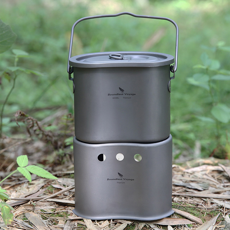 Boundless Voyage 티타늄 조리기구 세트,  - Outdoor Camping Wood Stove 리뷰 및 가격