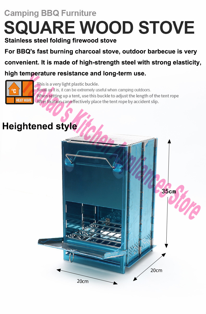 목재 난로 야외 캠핑 장비 분해 가능 휴대용 피크닉 스 - Outdoor Camping Wood Stove 리뷰 및 가격