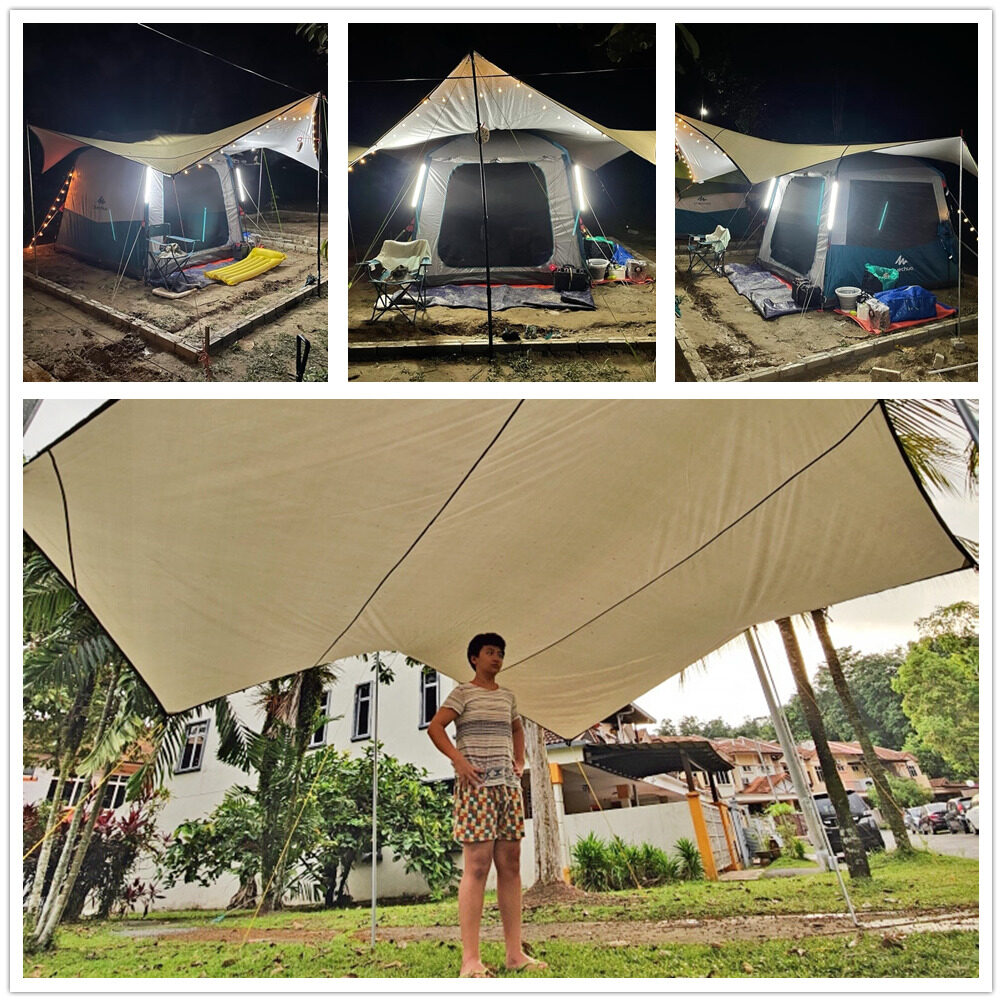 팔각형 5.1x5.1m 대형 방수 그늘막, 항해, 햇빛 - Waterproof Tarp Shelter 리뷰 및 가격