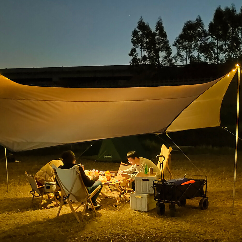 팔각형 5.1x5.1m 대형 방수 그늘막, 항해, 햇빛 - Waterproof Tarp Shelter 리뷰 및 가격