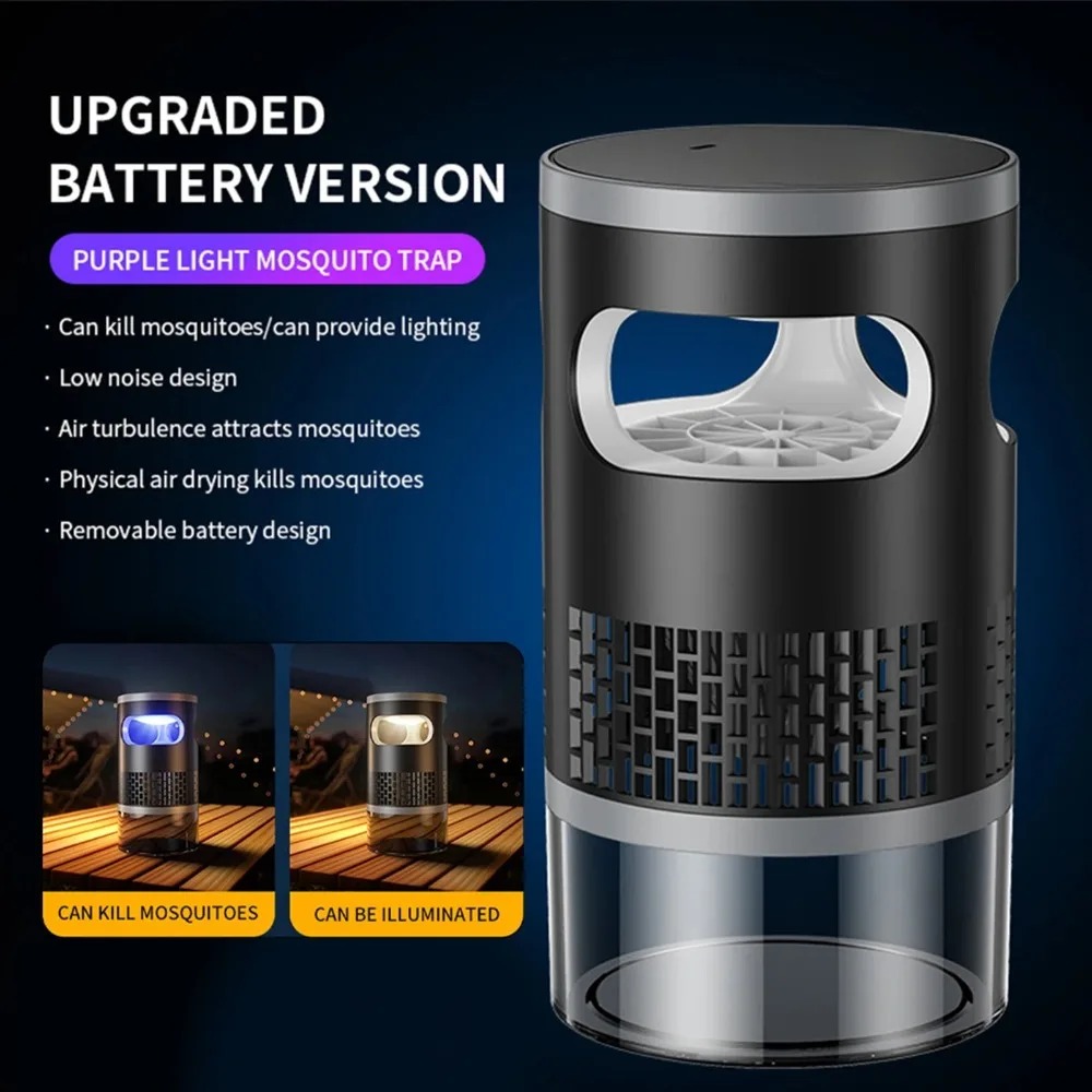 USB 모기 킬러 램프 무소음 흡입식 실내외 모기 트랩 - Outdoor Camping Bug Zapper 리뷰 및 가격