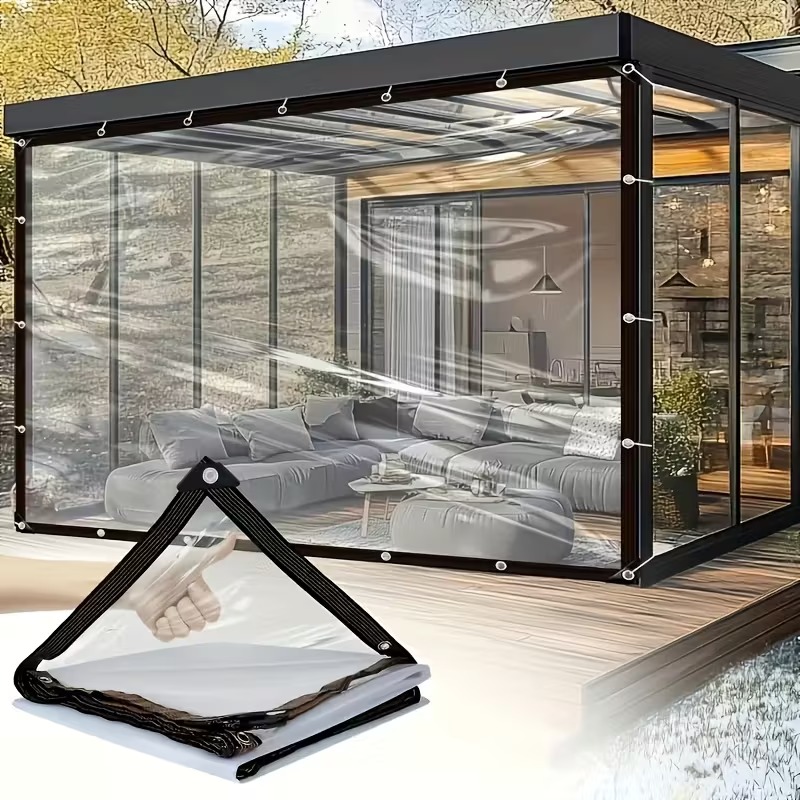 두꺼운 투명 PVC 방수포, 야외 파티오, 정원, 발코 - Waterproof Tarp Shelter 리뷰 및 가격