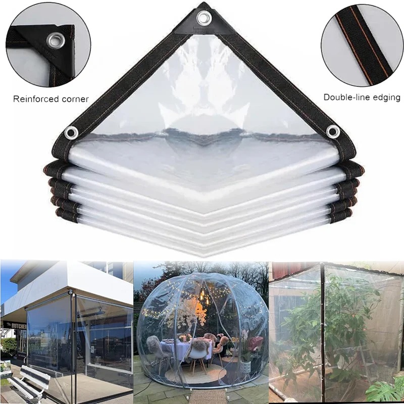 두꺼운 투명 PVC 방수포, 야외 파티오, 정원, 발코 - Waterproof Tarp Shelter 리뷰 및 가격