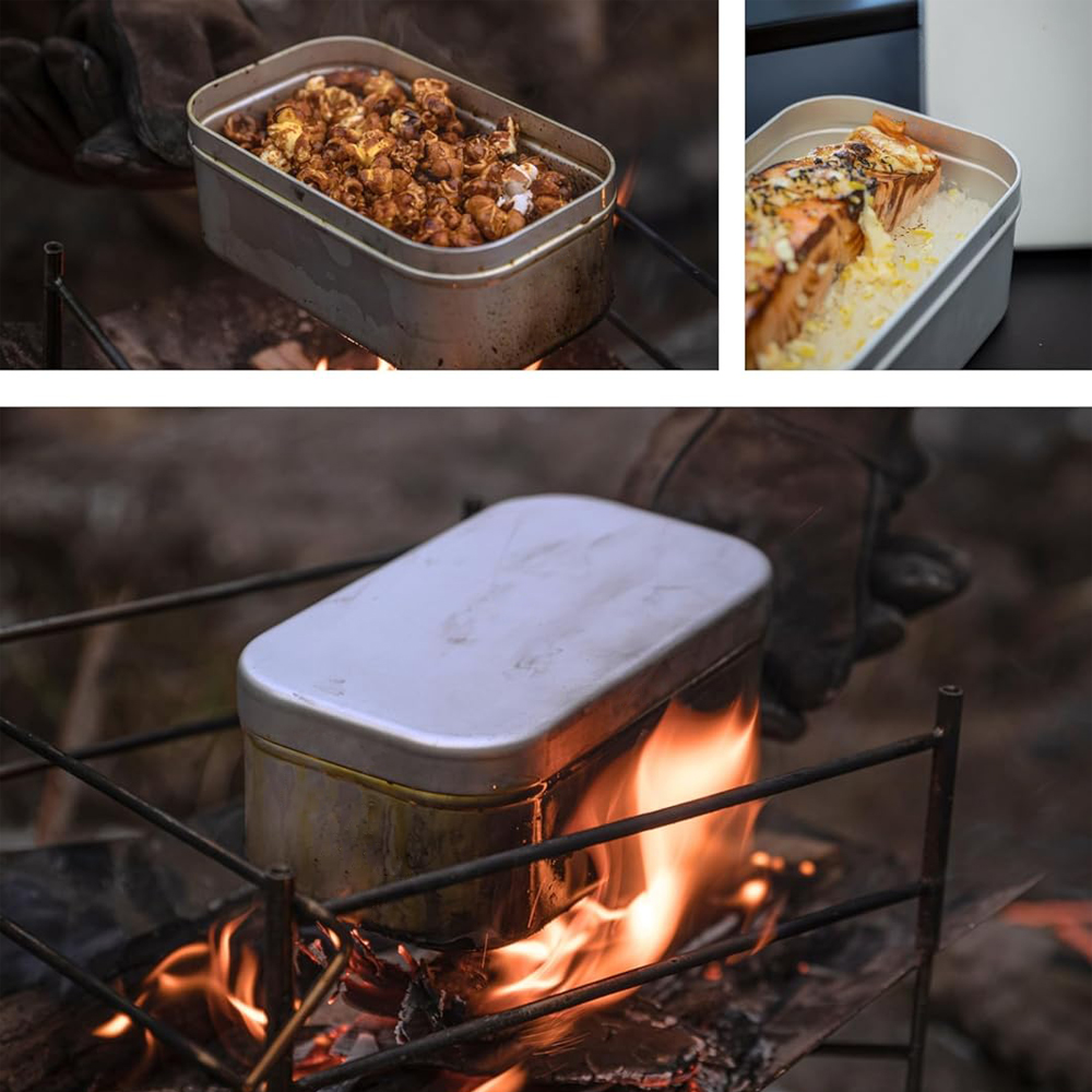 접이식 도시락 상자 손잡이, 성인용 도시락 용기, 알루 - Outdoor Camping Outfit 리뷰 및 가격