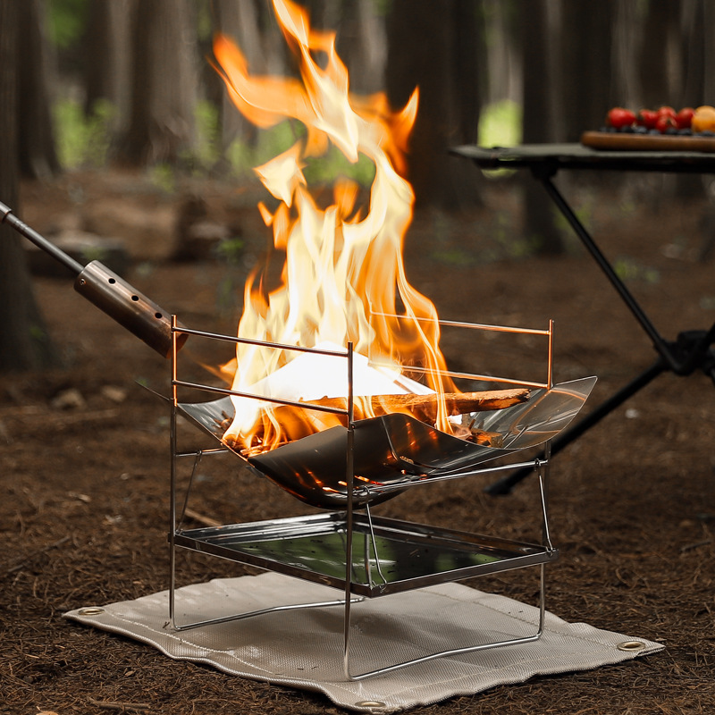목재 굽기 캠핑 스토브 휴대용 접이식 야외 요리 스토브 - Outdoor Camping Wood Stove 리뷰 및 가격